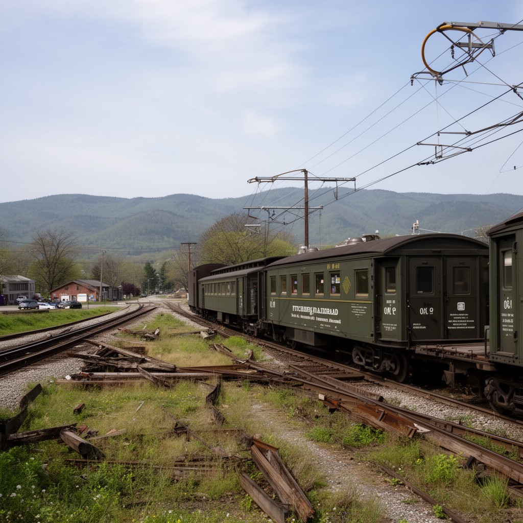 AI-generated illustration of Fitchburg Railroad