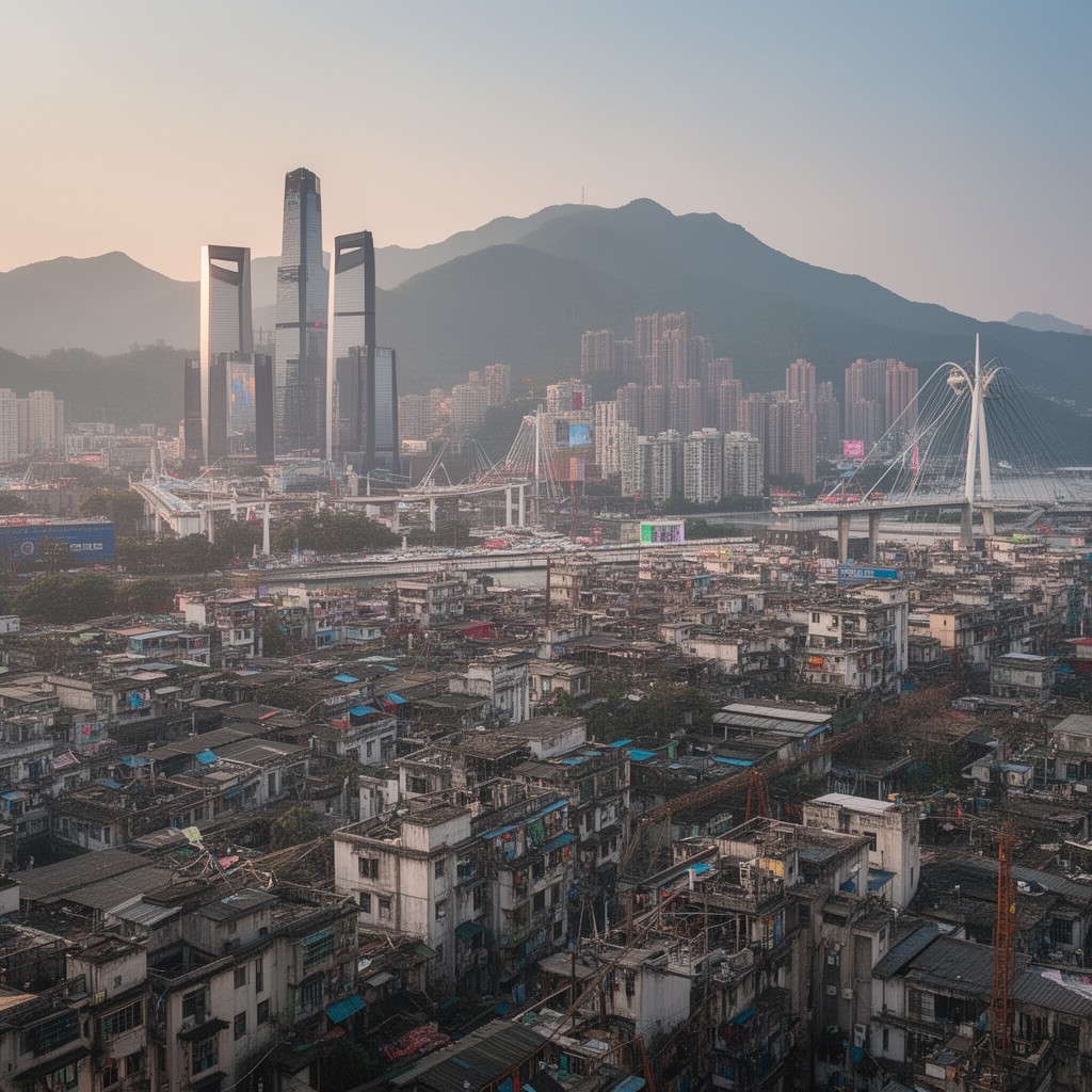 AI-generated illustration of Shenzhen, China