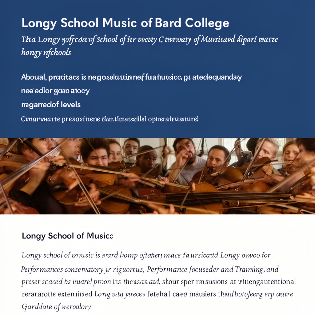 AI-generated illustration of Longy School of Music of Bard College