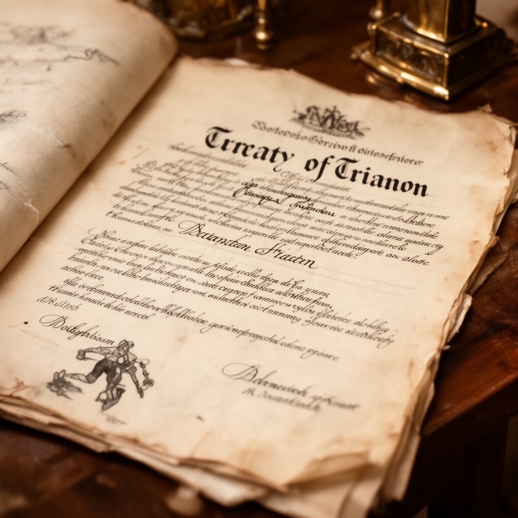 AI-generated illustration of Treaty of Trianon