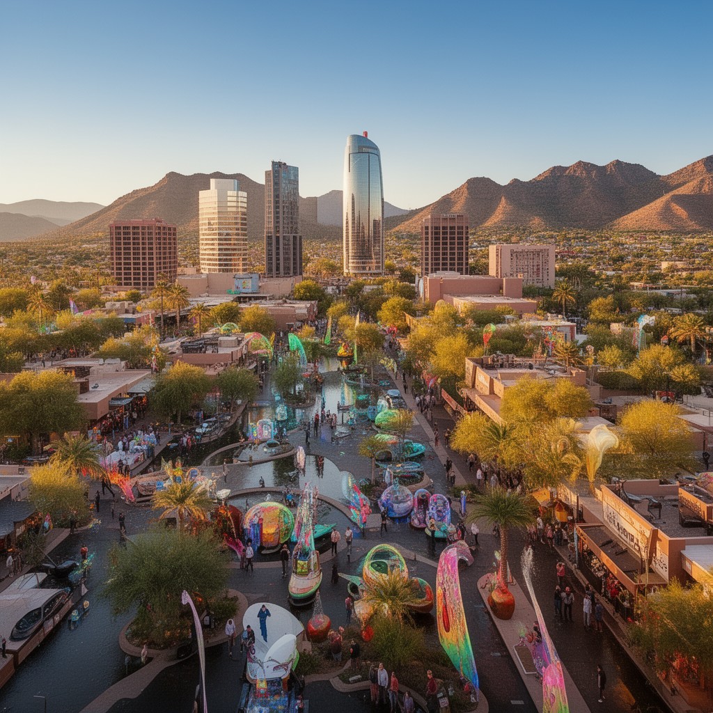 AI-generated illustration of Scottsdale, Arizona