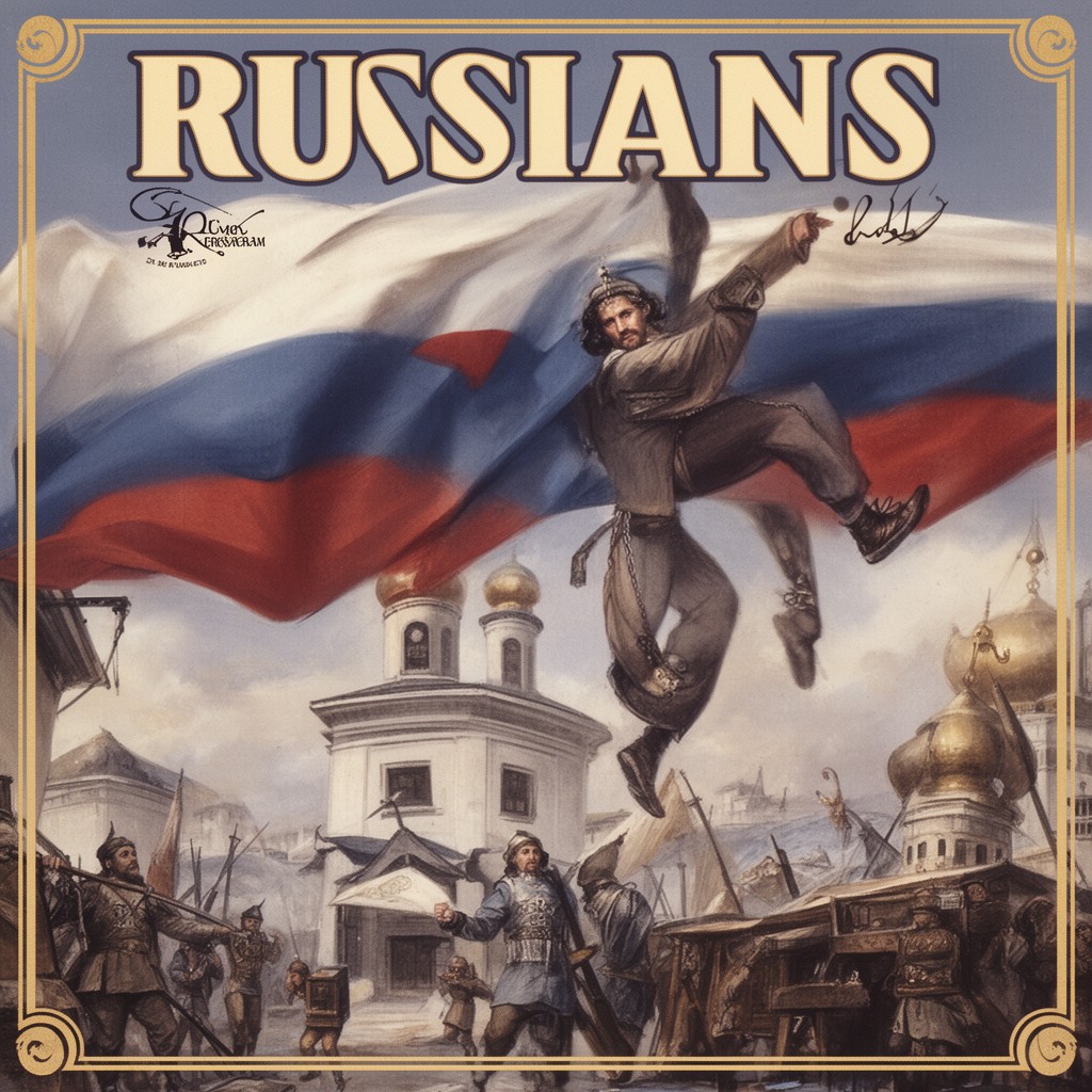 AI-generated illustration of Russians