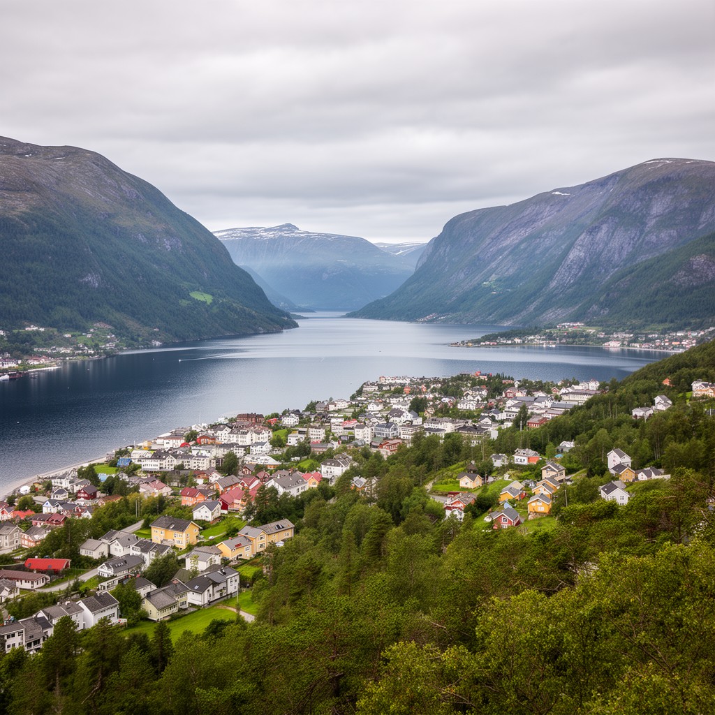 AI-generated illustration of Southern Norway