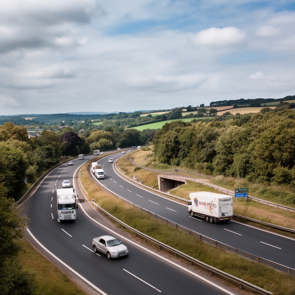 AI-generated illustration of A3 road