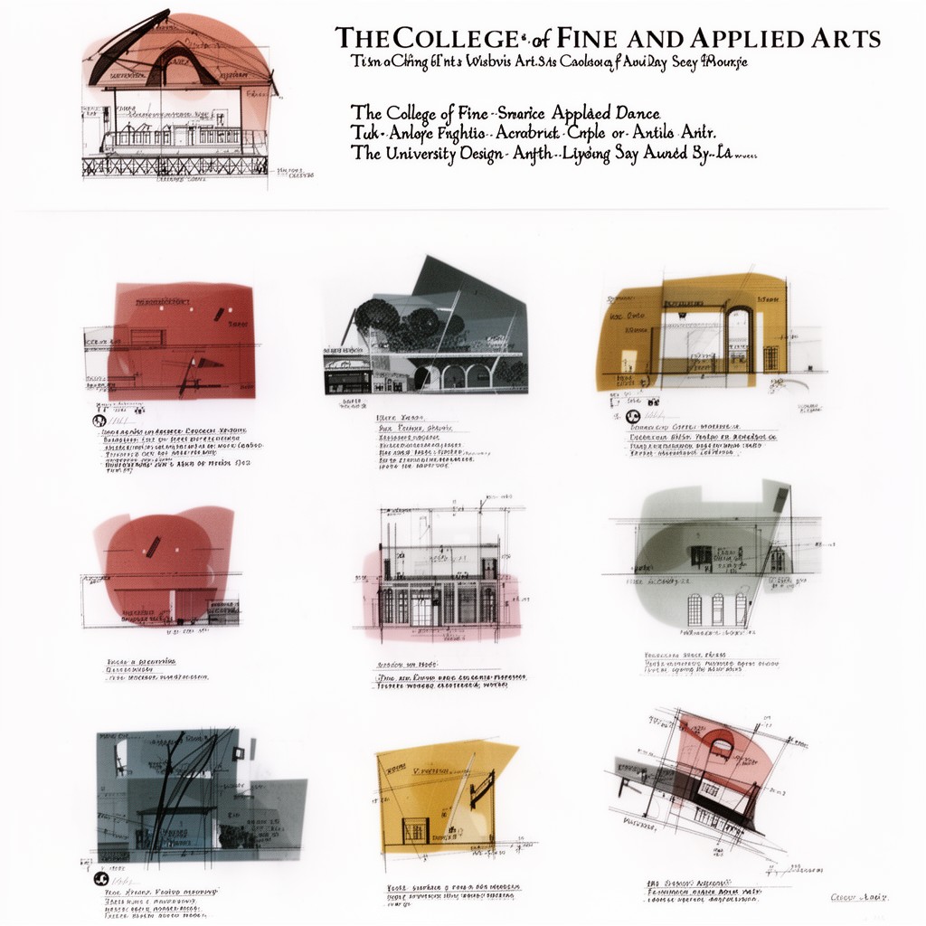 AI-generated illustration of College of Fine and Applied Arts
