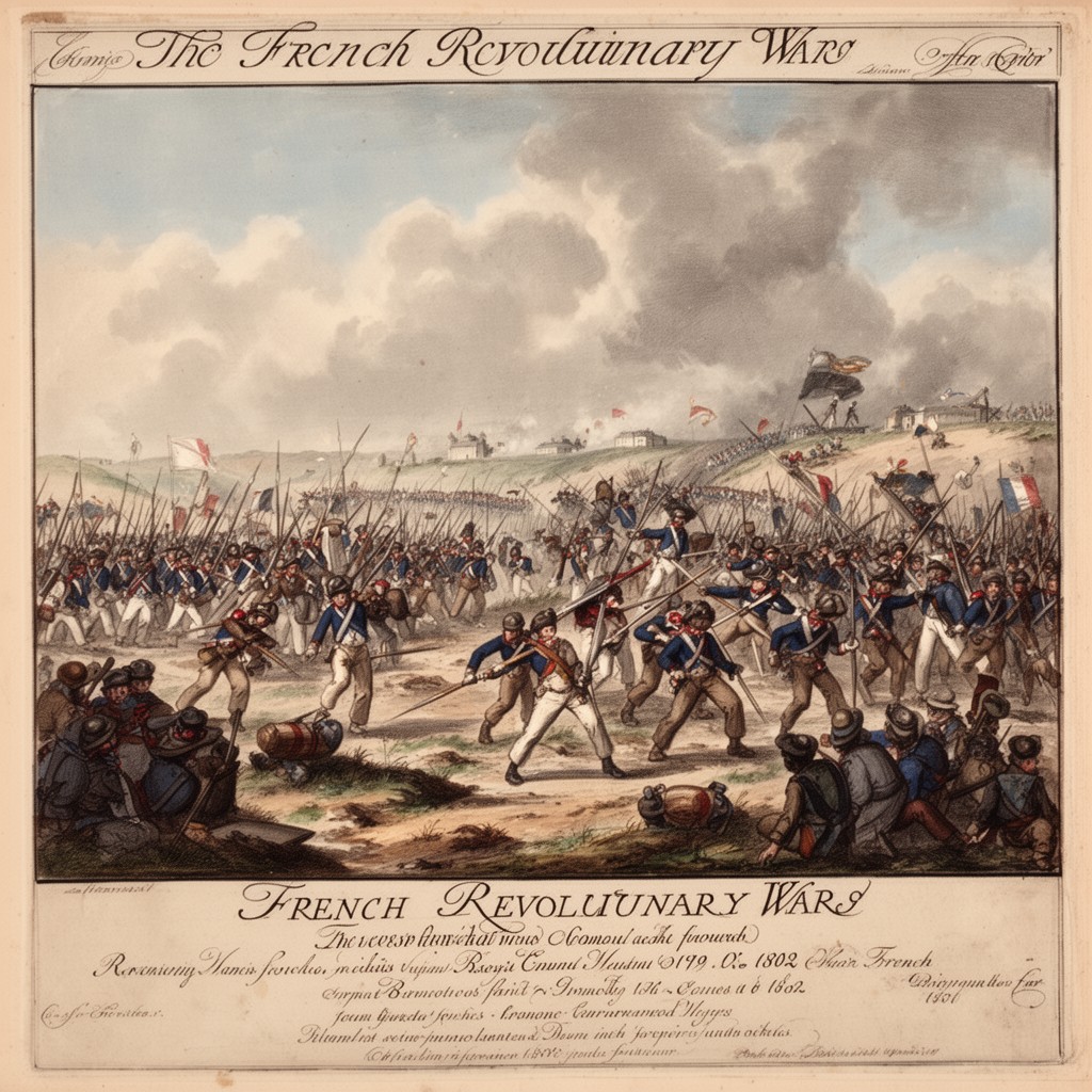 AI-generated illustration of French Revolutionary Wars