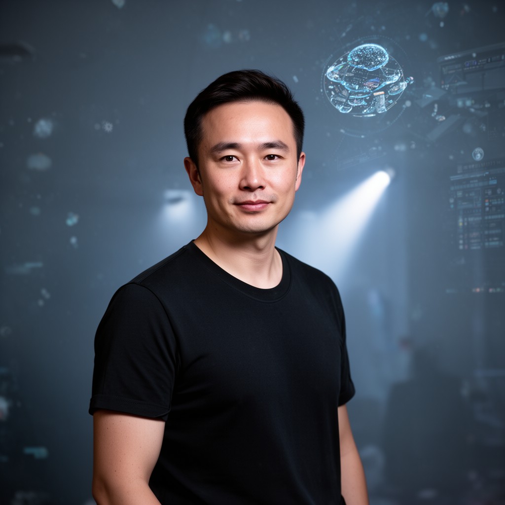 AI-generated illustration of Tony Wu