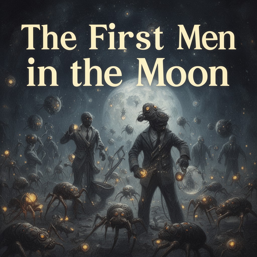 AI-generated illustration of The First Men in the Moon