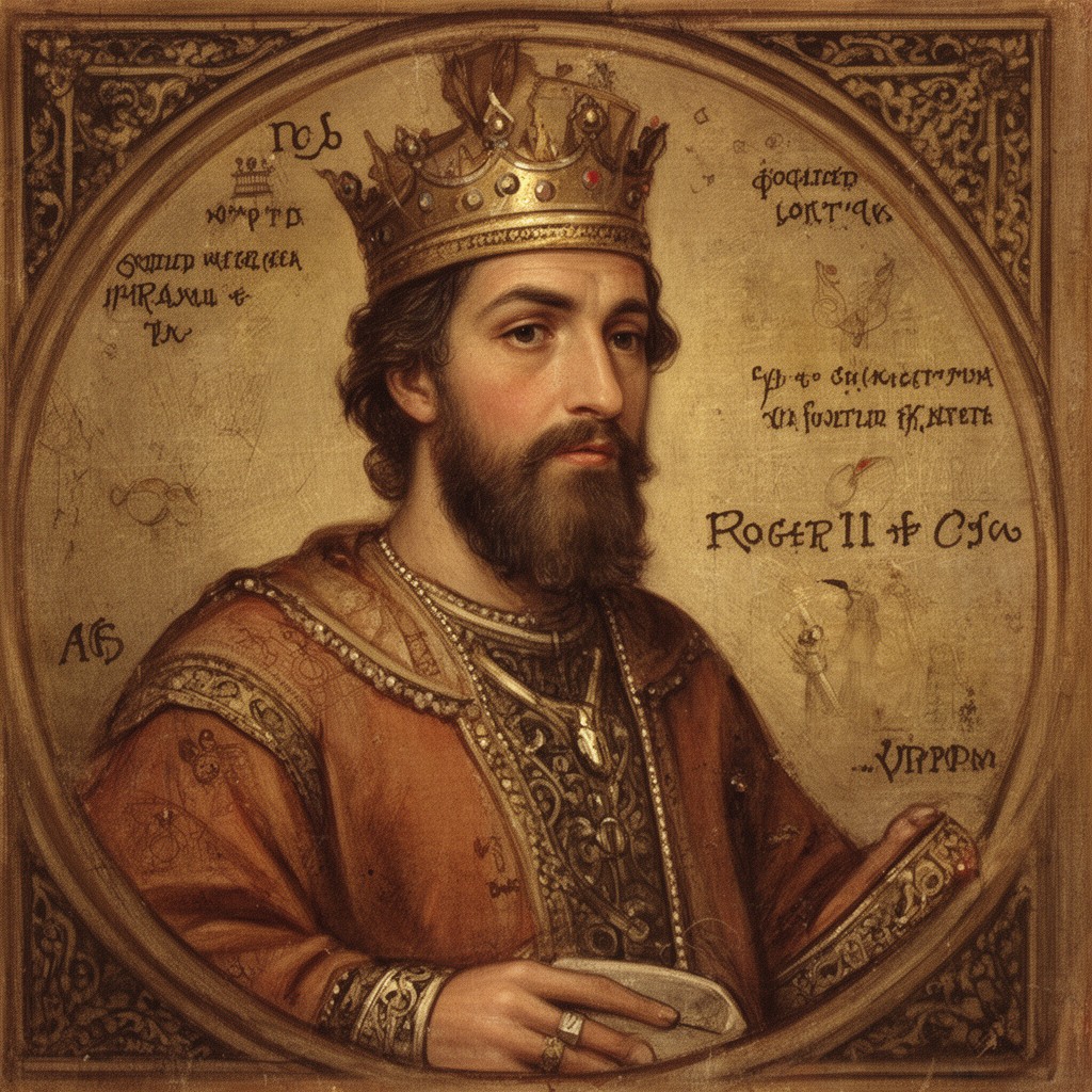 AI-generated illustration of Roger II of Sicily