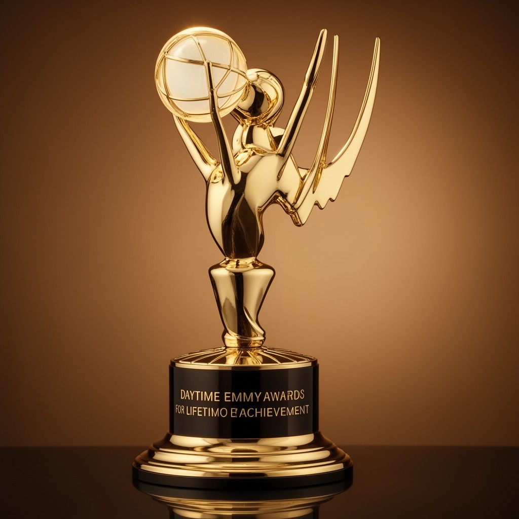 AI-generated illustration of Daytime Emmy Award for Lifetime Achievement