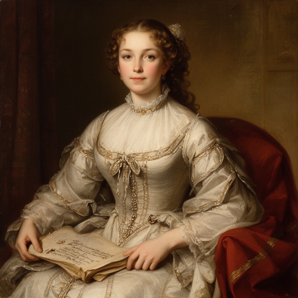 AI-generated illustration of Elisabeth Pepys