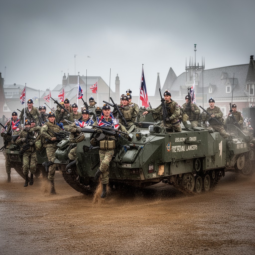 AI-generated illustration of Royal Lancers