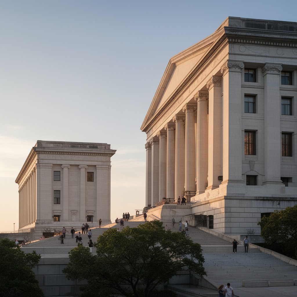 AI-generated illustration of James Madison Memorial Building