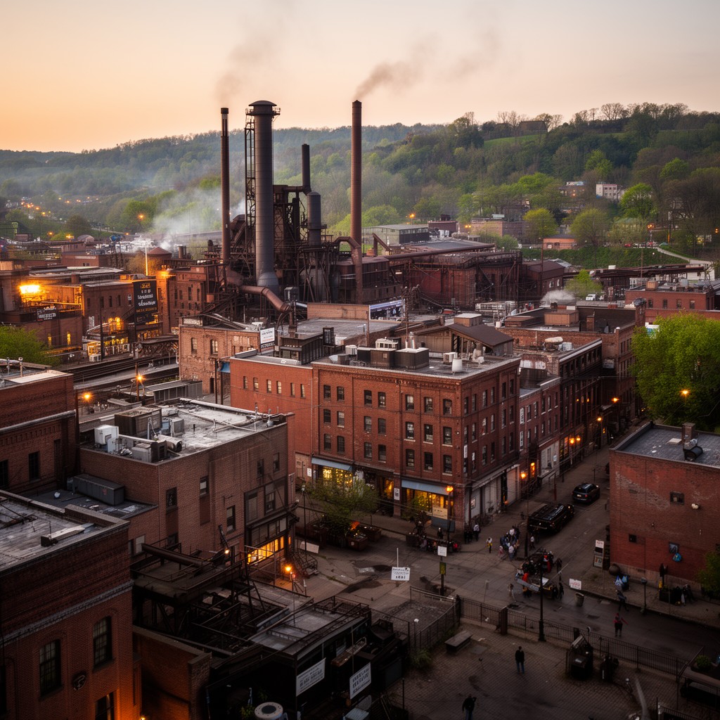 AI-generated illustration of Braddock, Pennsylvania