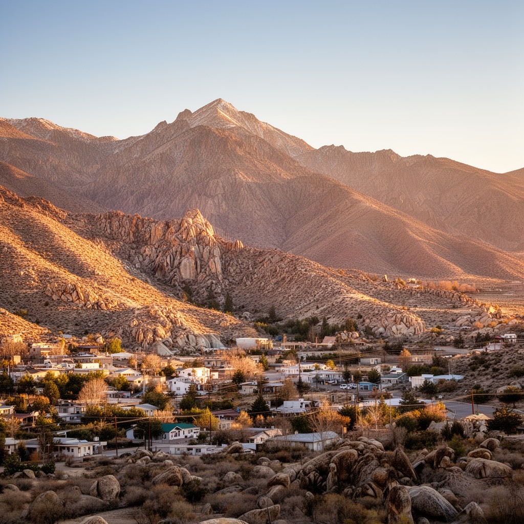 AI-generated illustration of Lone Pine, California