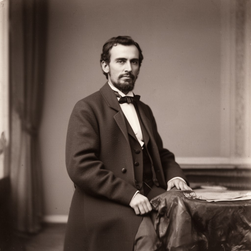 AI-generated illustration of Edward Baker Lincoln