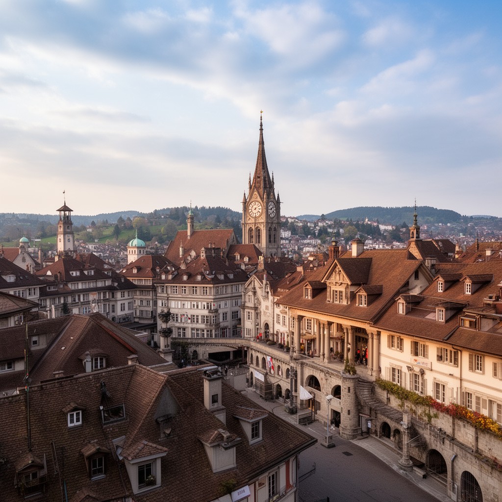 AI-generated illustration of Bern