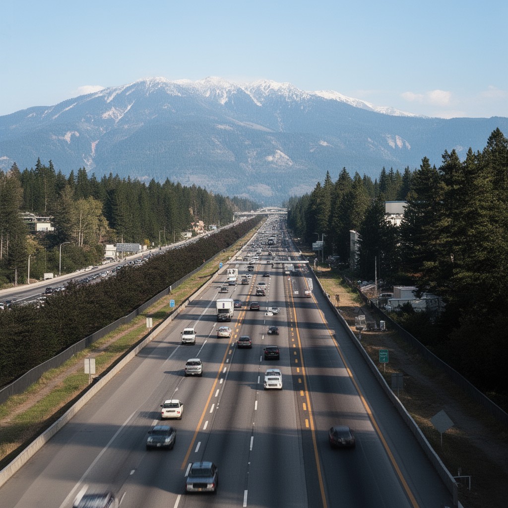 AI-generated illustration of Interstate 5