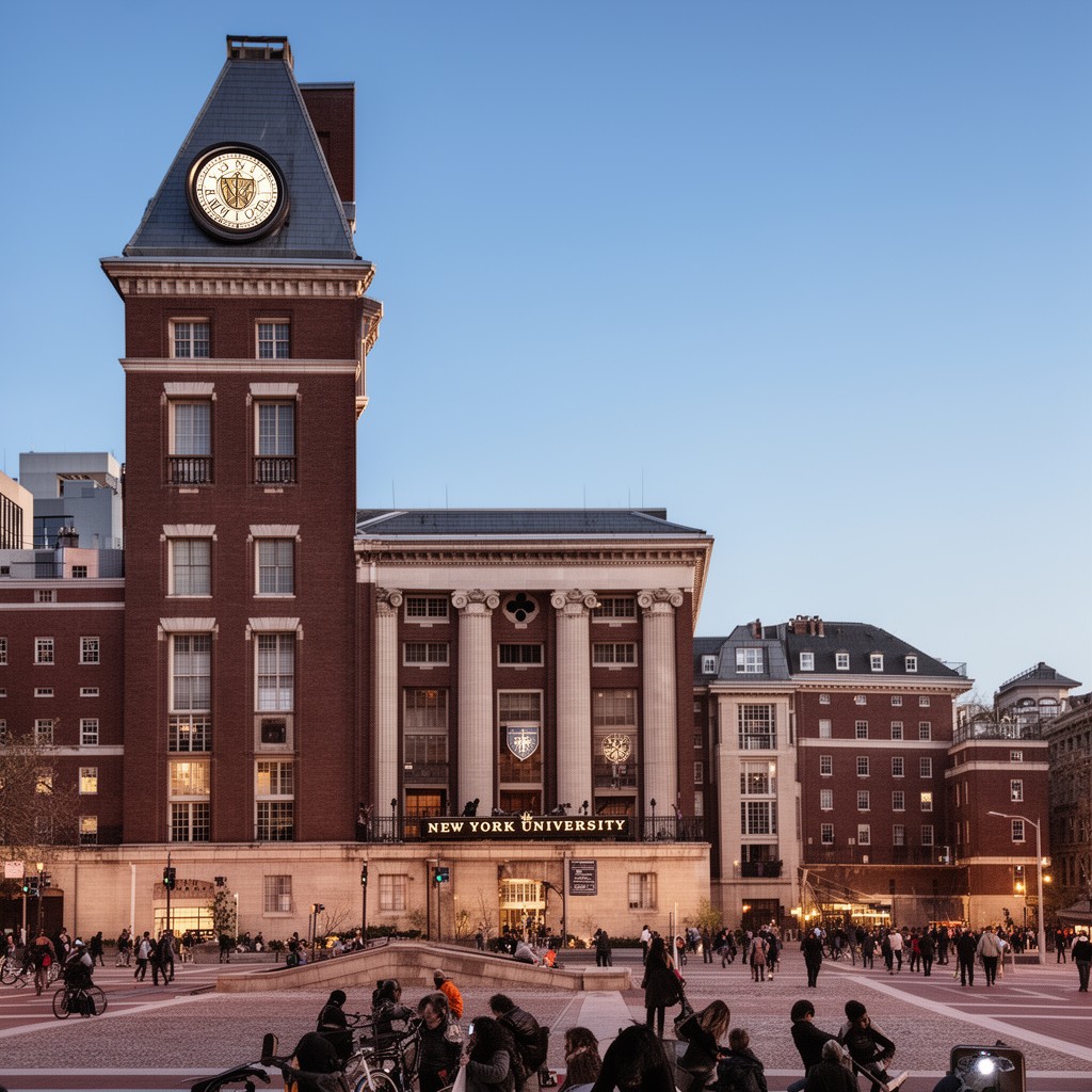 AI-generated illustration of New York University