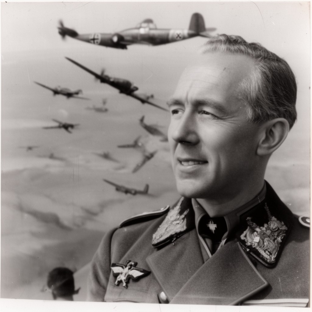 AI-generated illustration of Hugo Sperrle