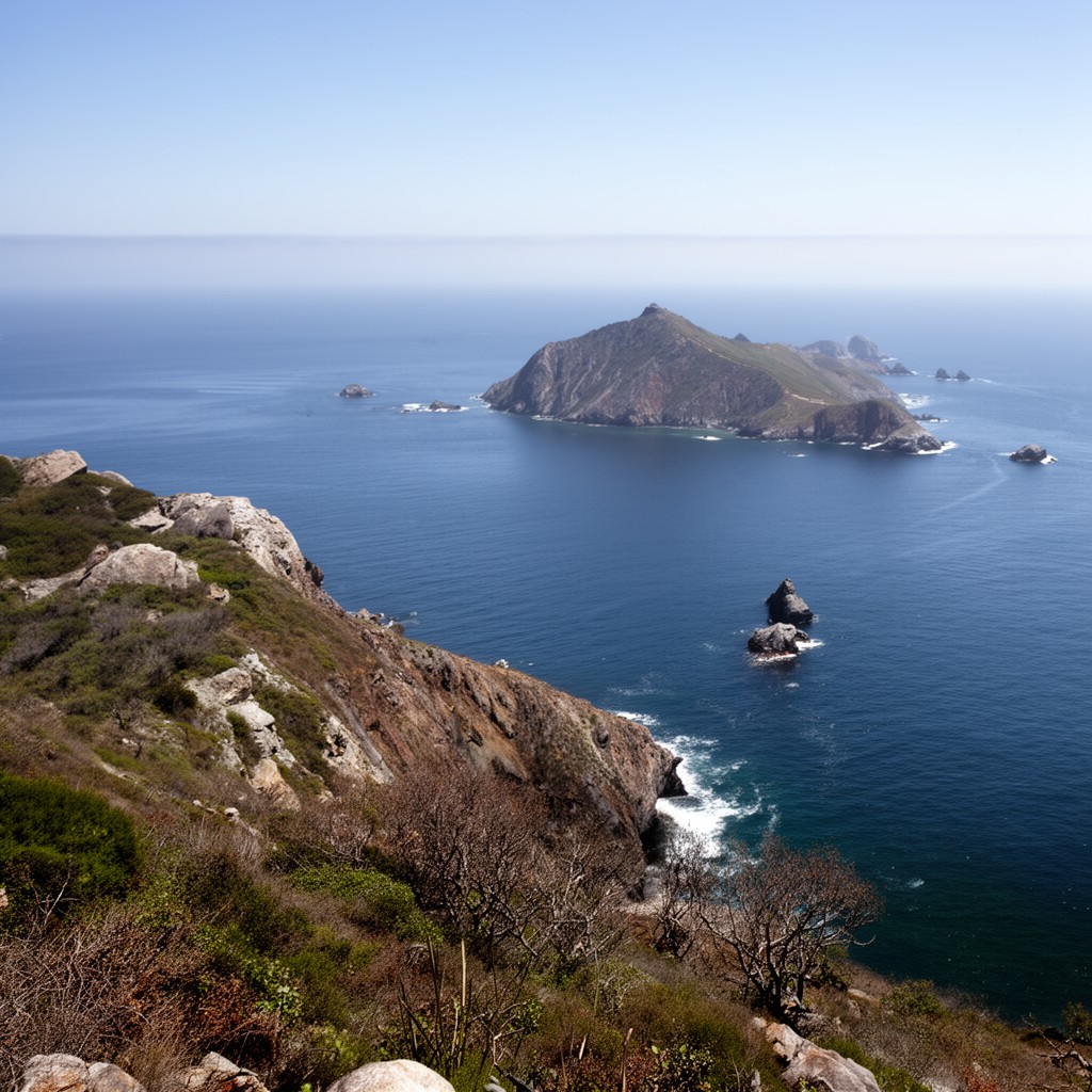 AI-generated illustration of Channel Islands of California