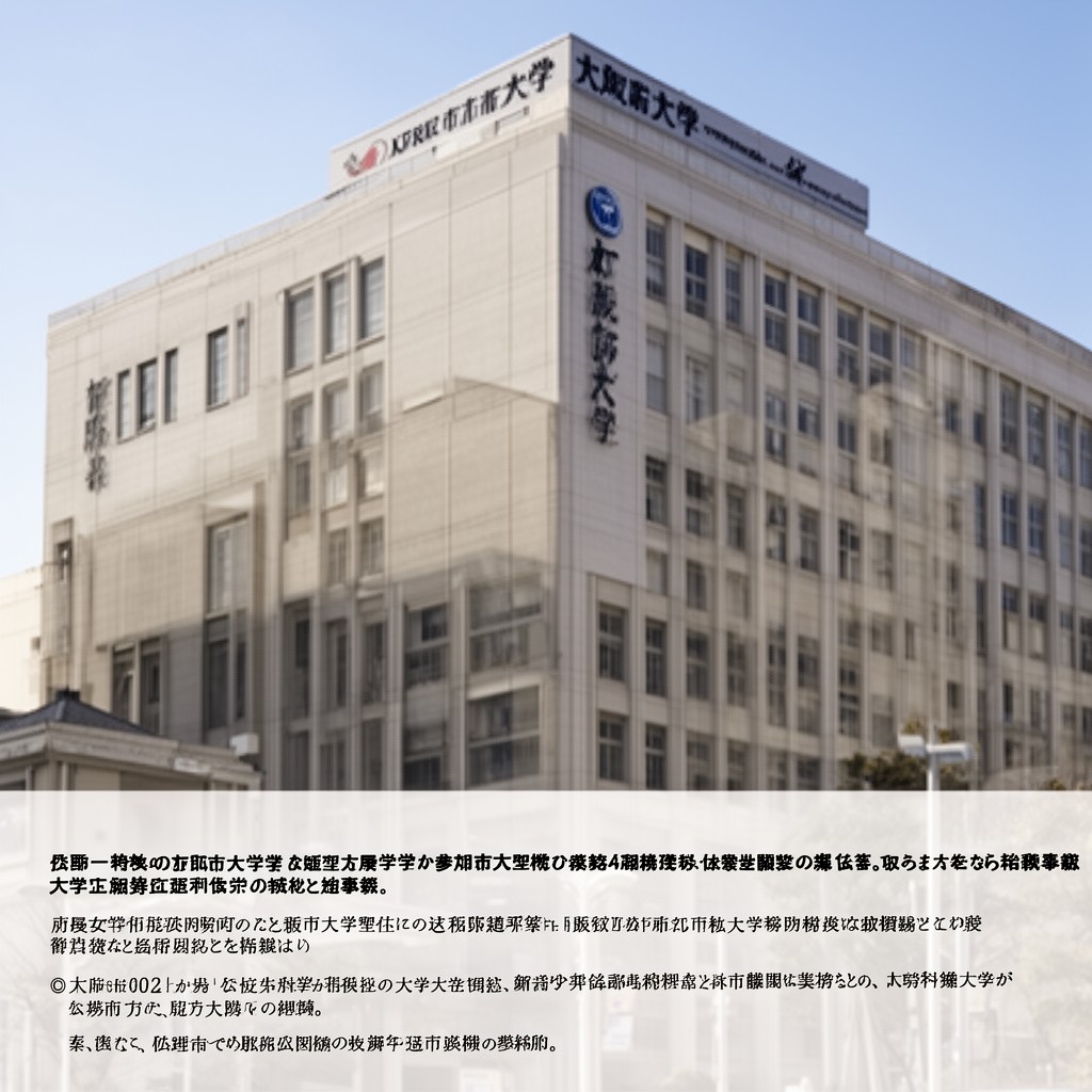 AI-generated illustration of Osaka City University