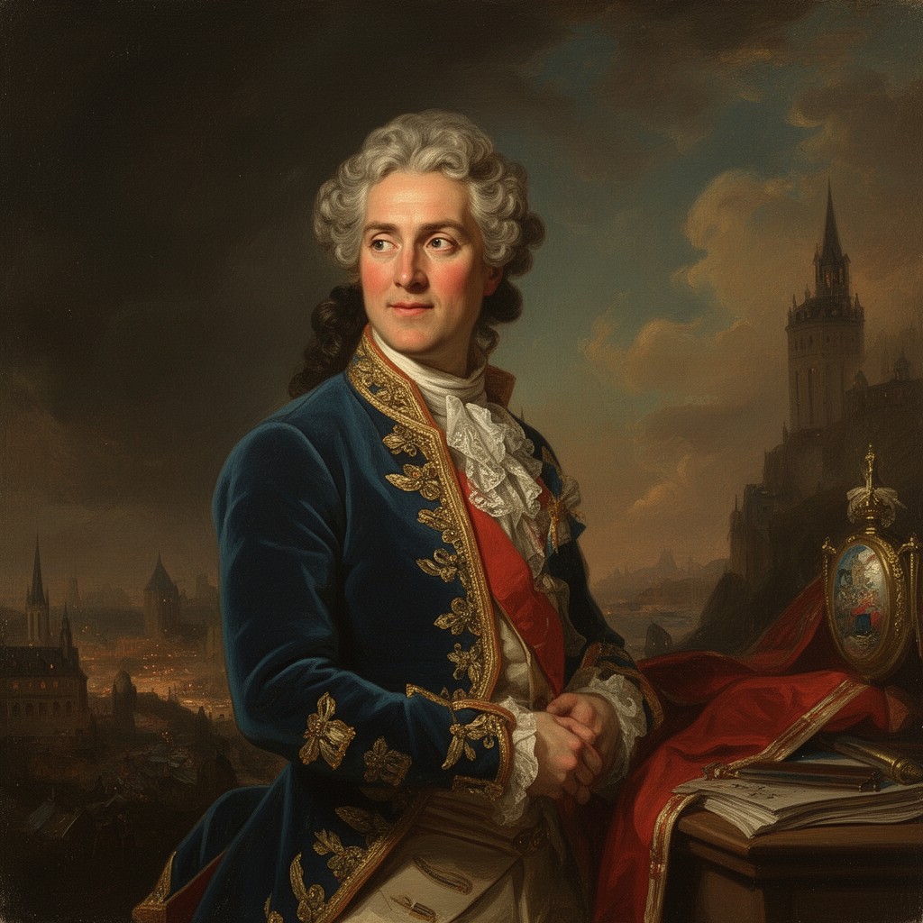 AI-generated illustration of Louis-Joseph de Montcalm