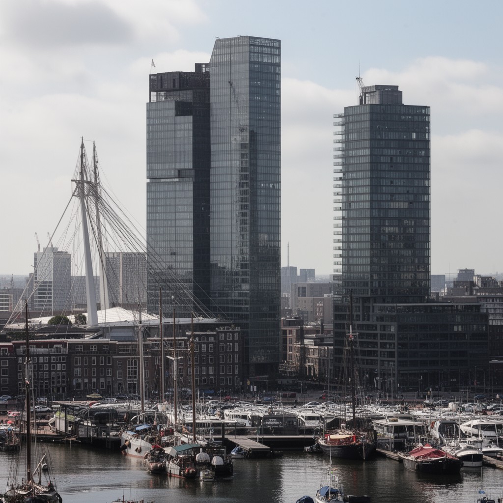 AI-generated illustration of Rotterdam