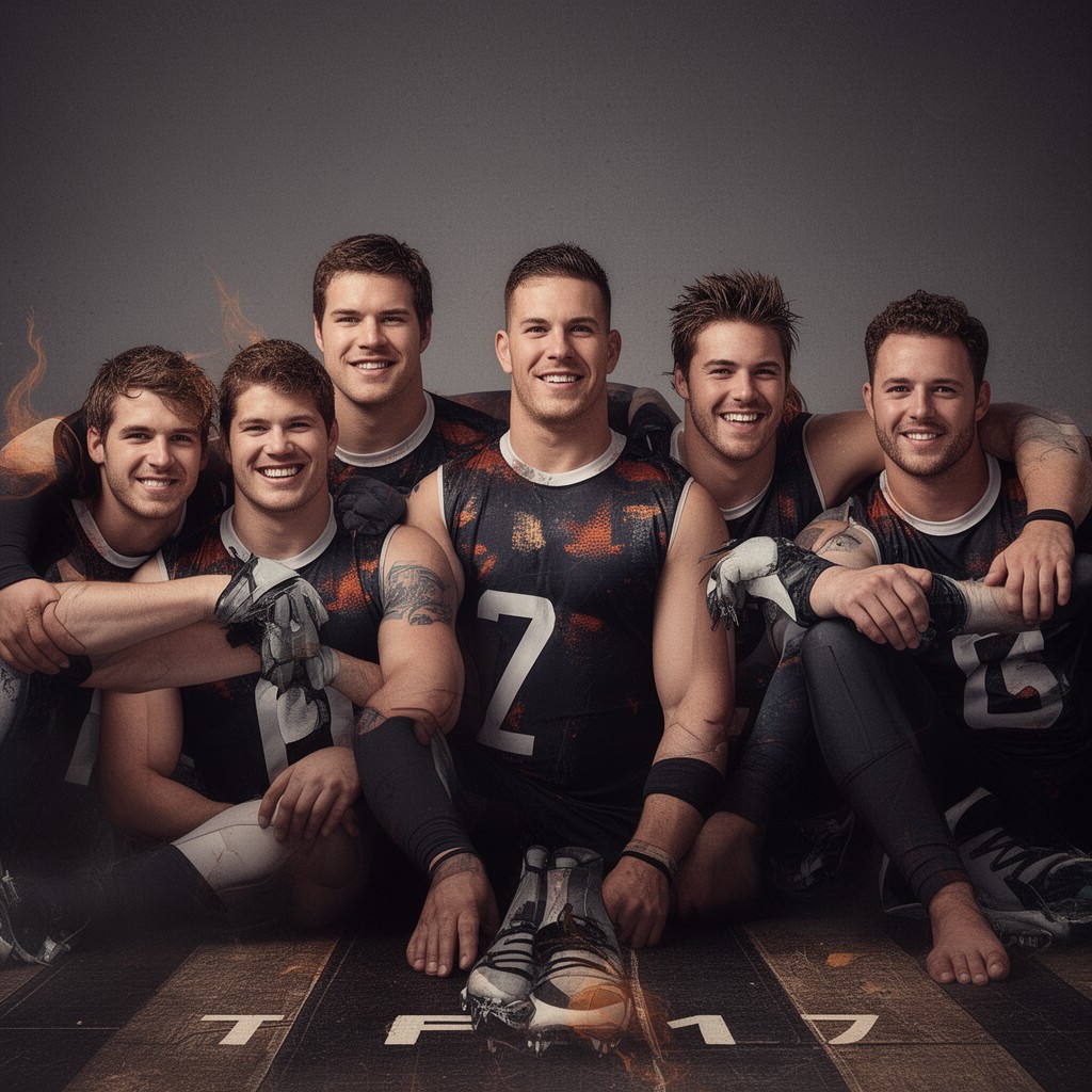 AI-generated illustration of Gronkowski brothers
