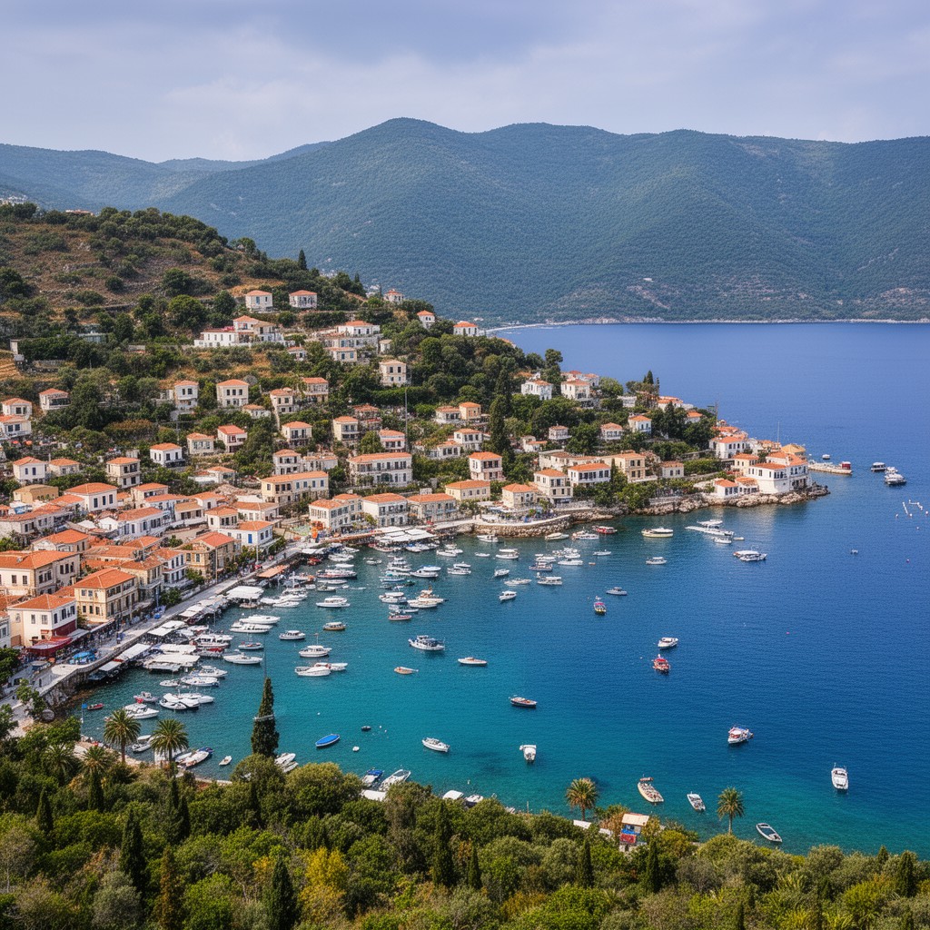 AI-generated illustration of Ithaca, Greece