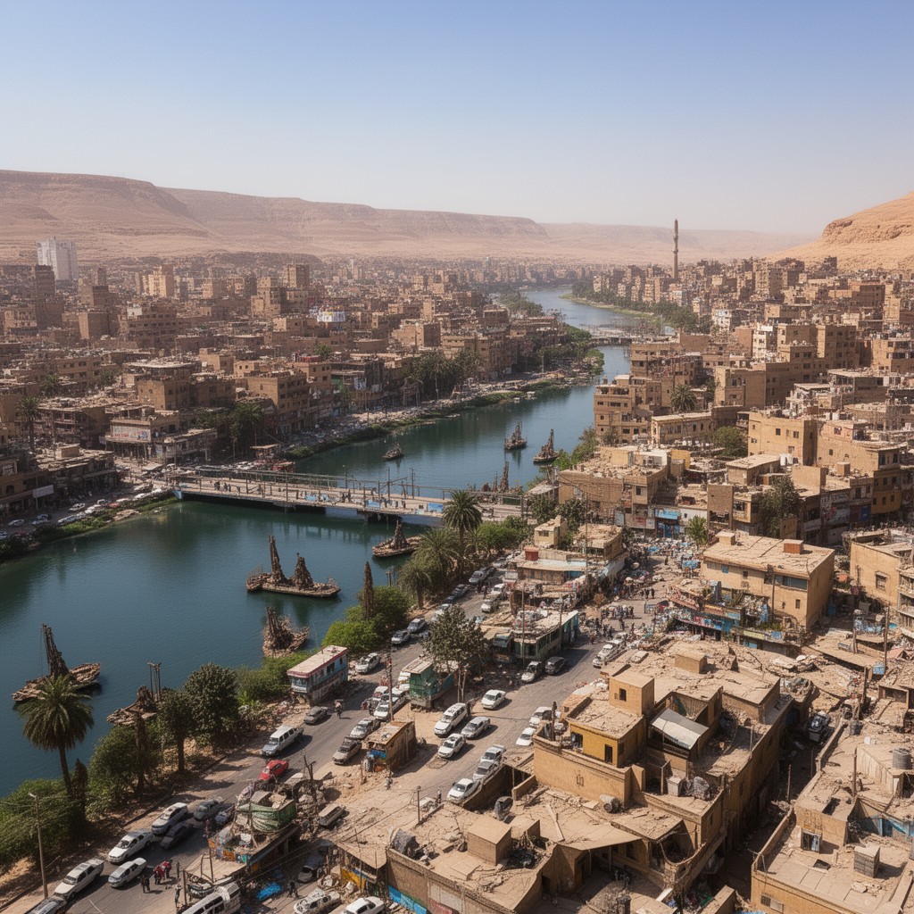 AI-generated illustration of Assiut