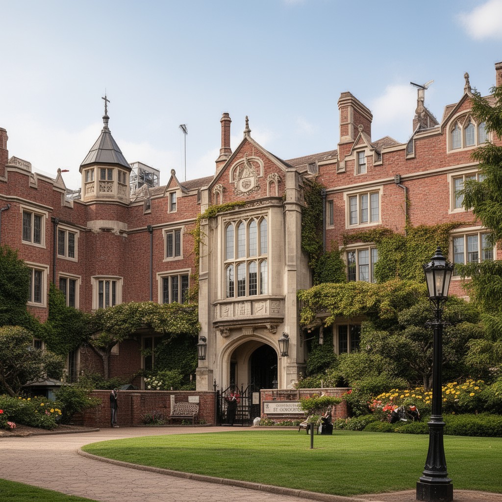 AI-generated illustration of St. George's School
