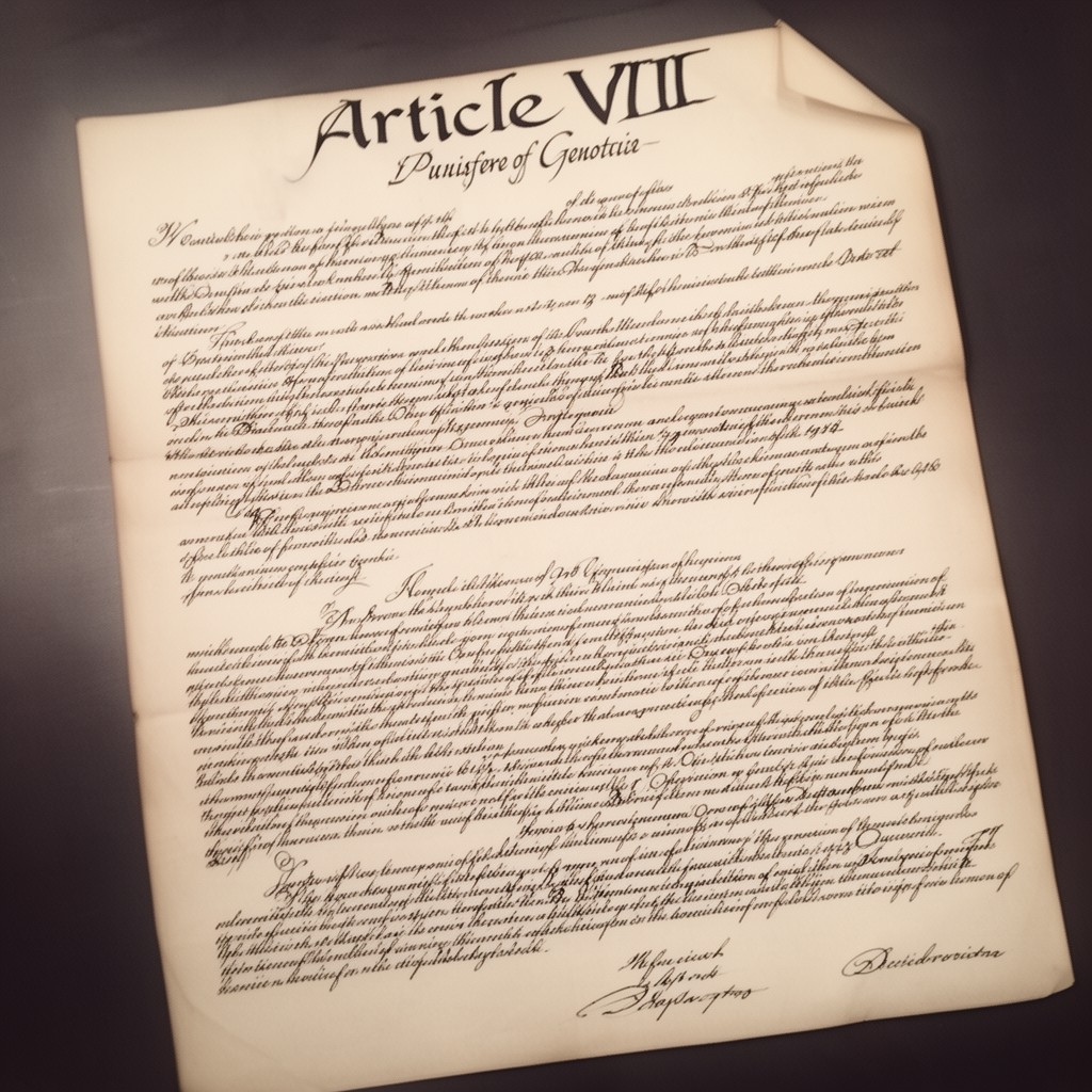 AI-generated illustration of Article XVII