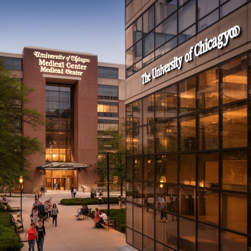 AI-generated illustration of University of Chicago Medical Center