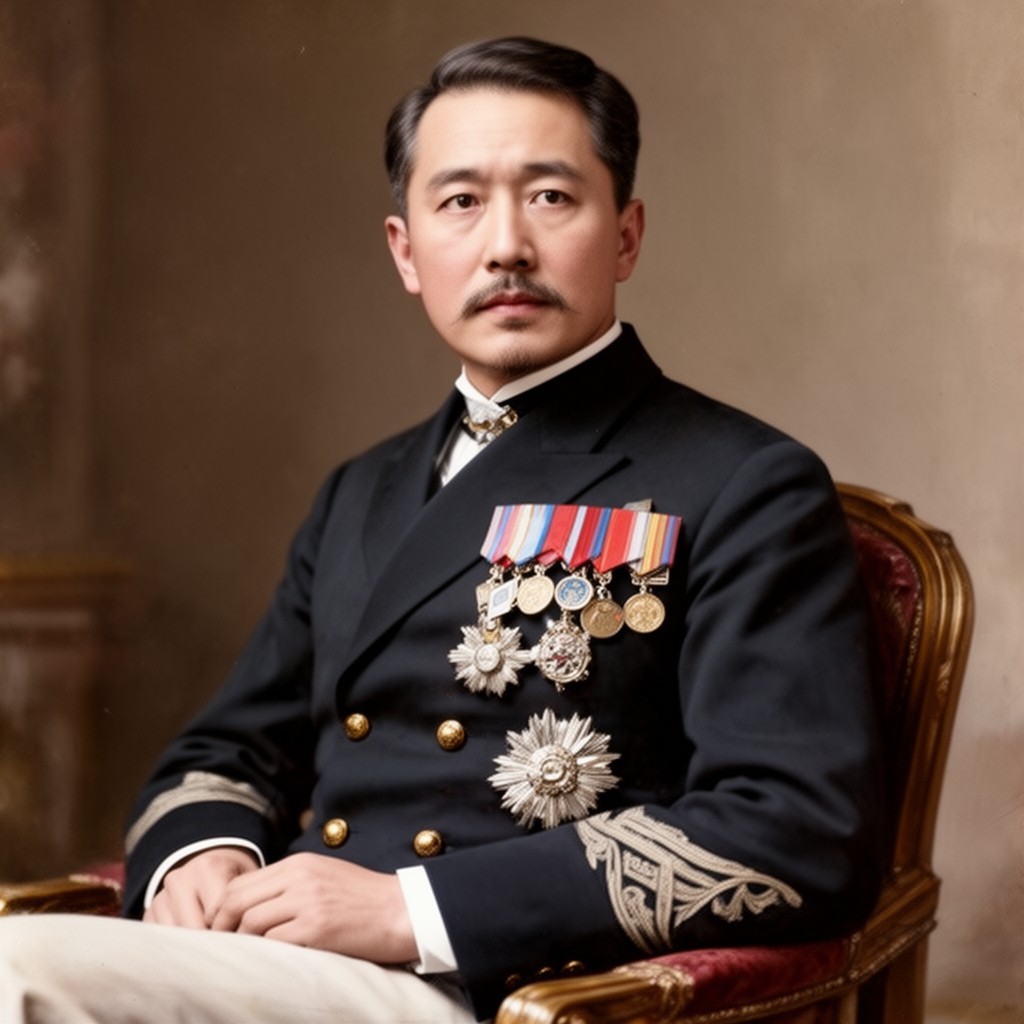 AI-generated illustration of Emperor Taishō