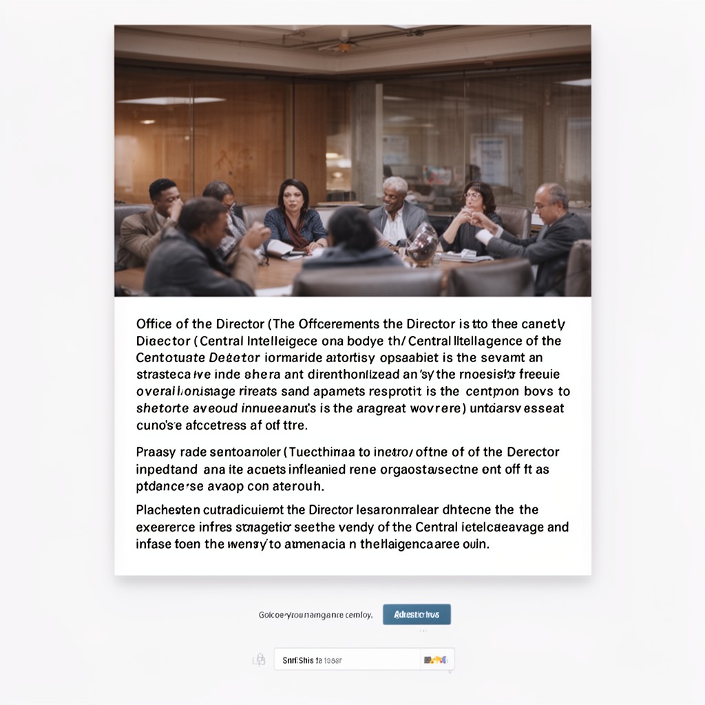 AI-generated illustration of Office of the Director