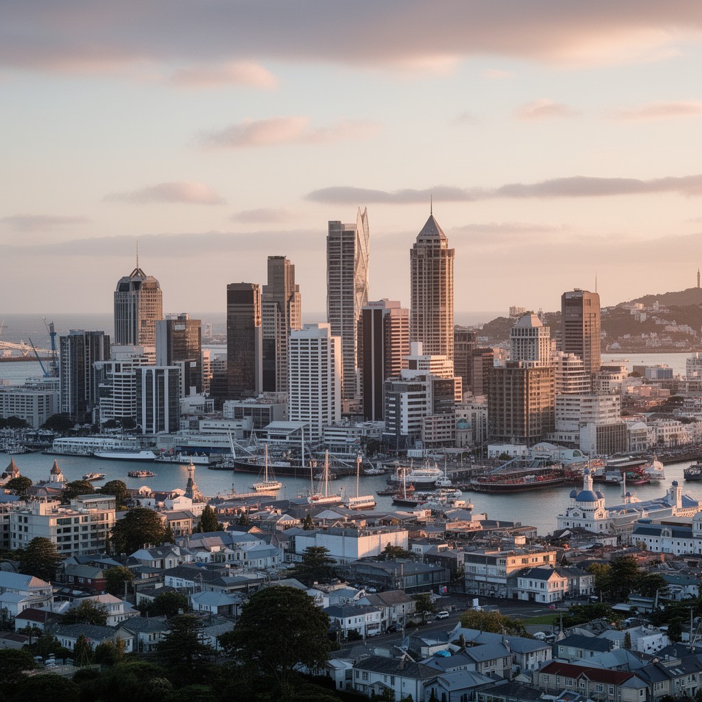 AI-generated illustration of Auckland