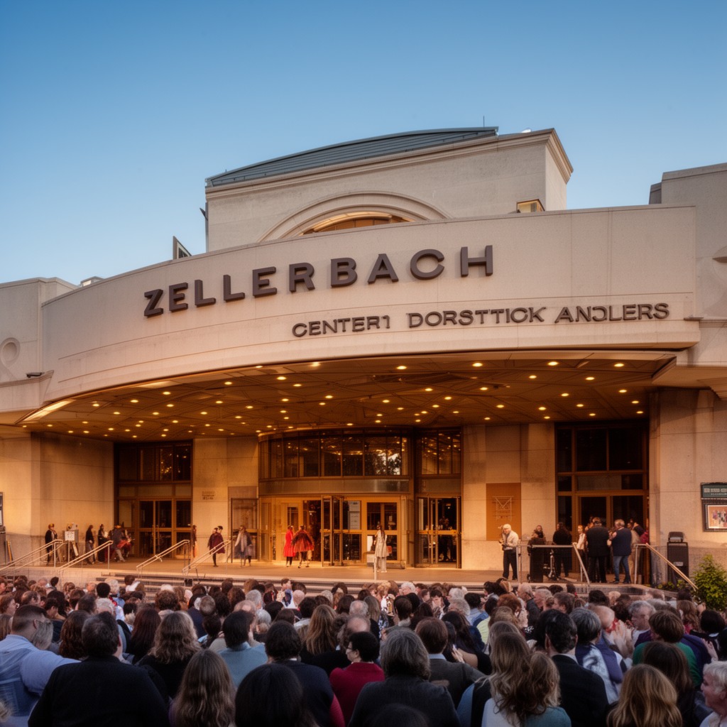 AI-generated illustration of Zellerbach Theatre