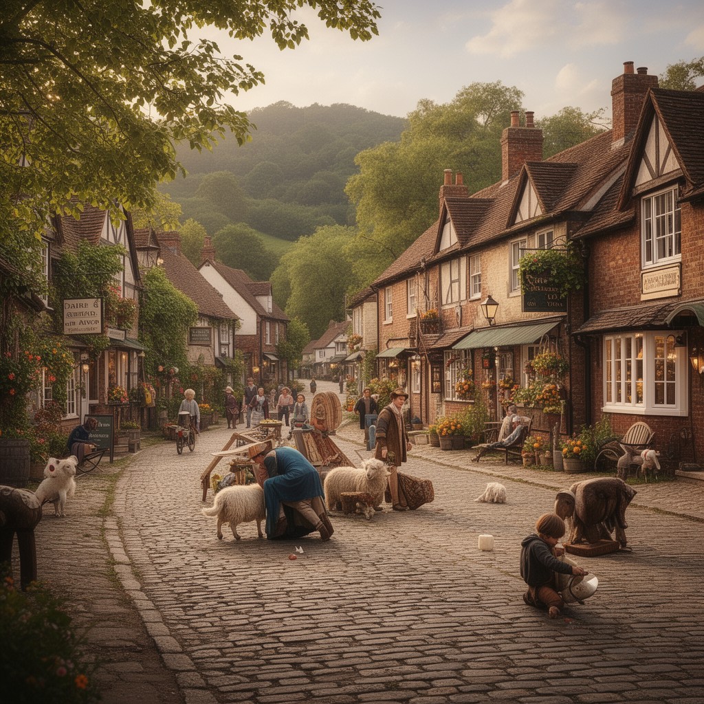 AI-generated illustration of Stratford-on-Avon