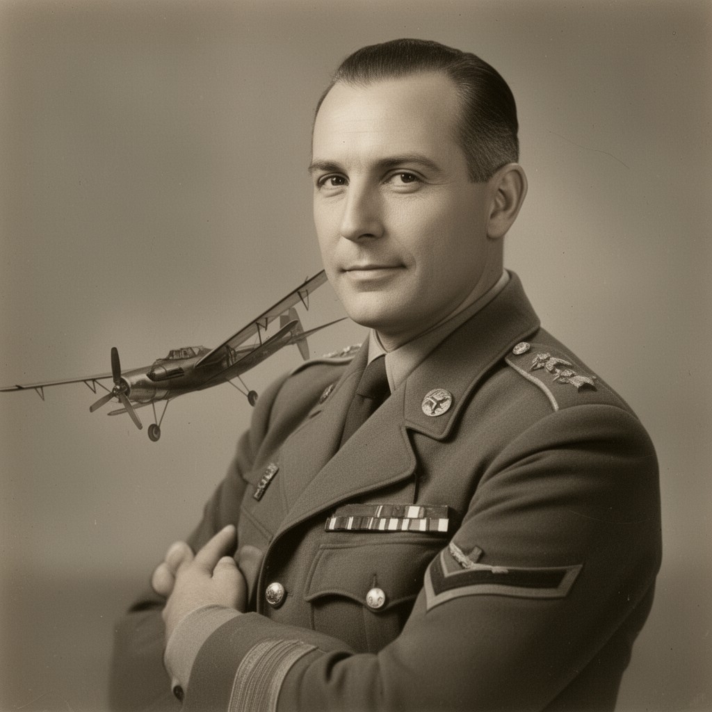 AI-generated illustration of Italo Balbo