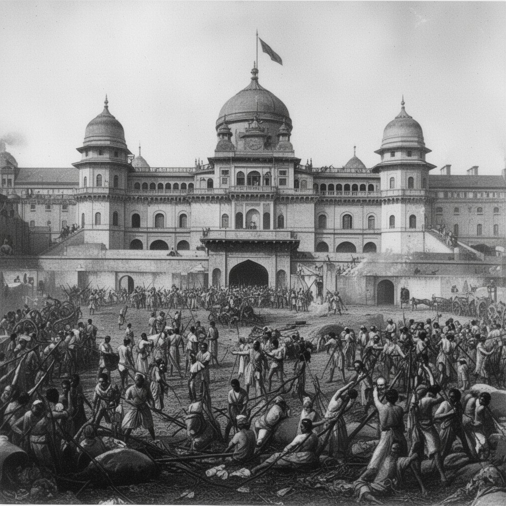 AI-generated illustration of Siege of Lucknow