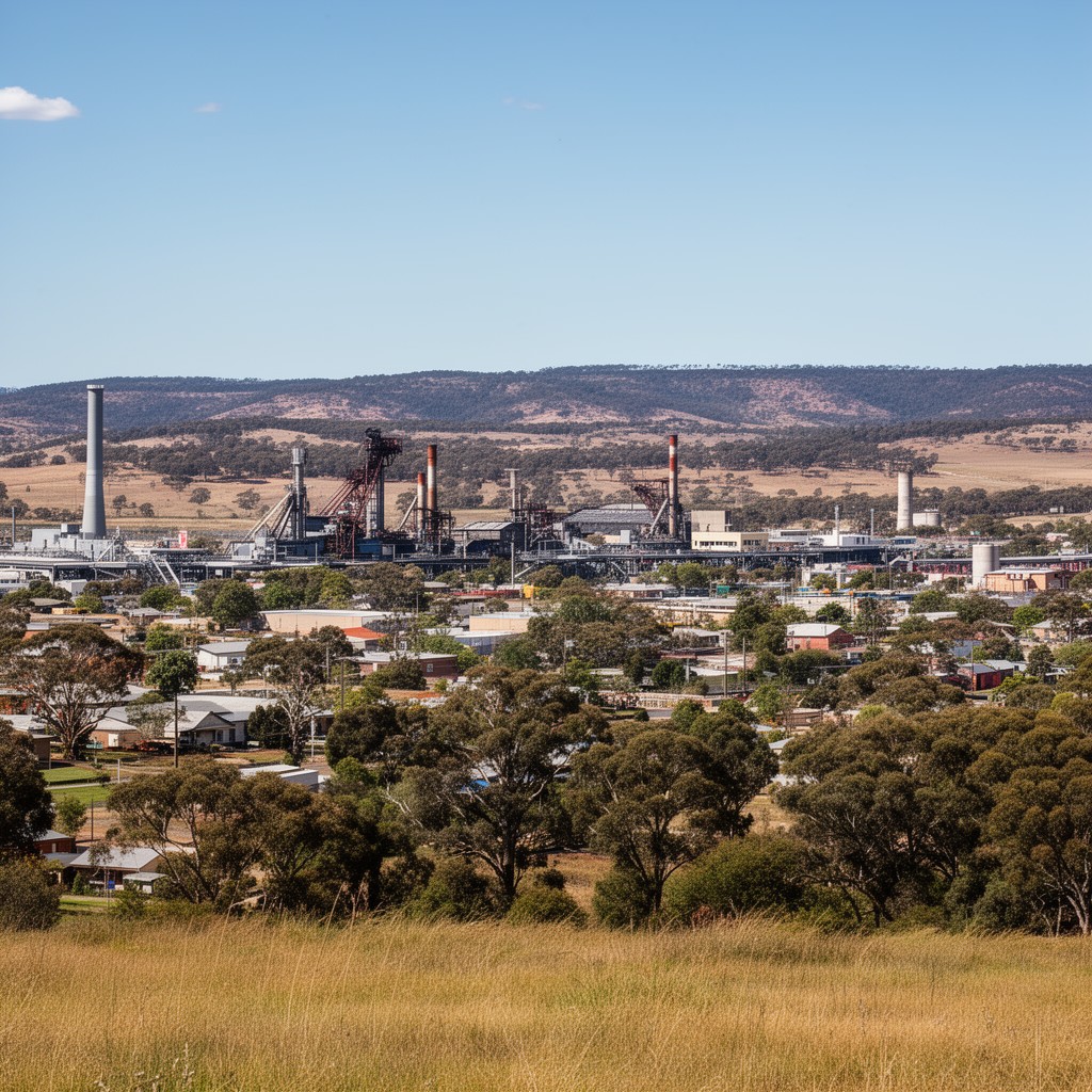 AI-generated illustration of Muswellbrook, New South Wales