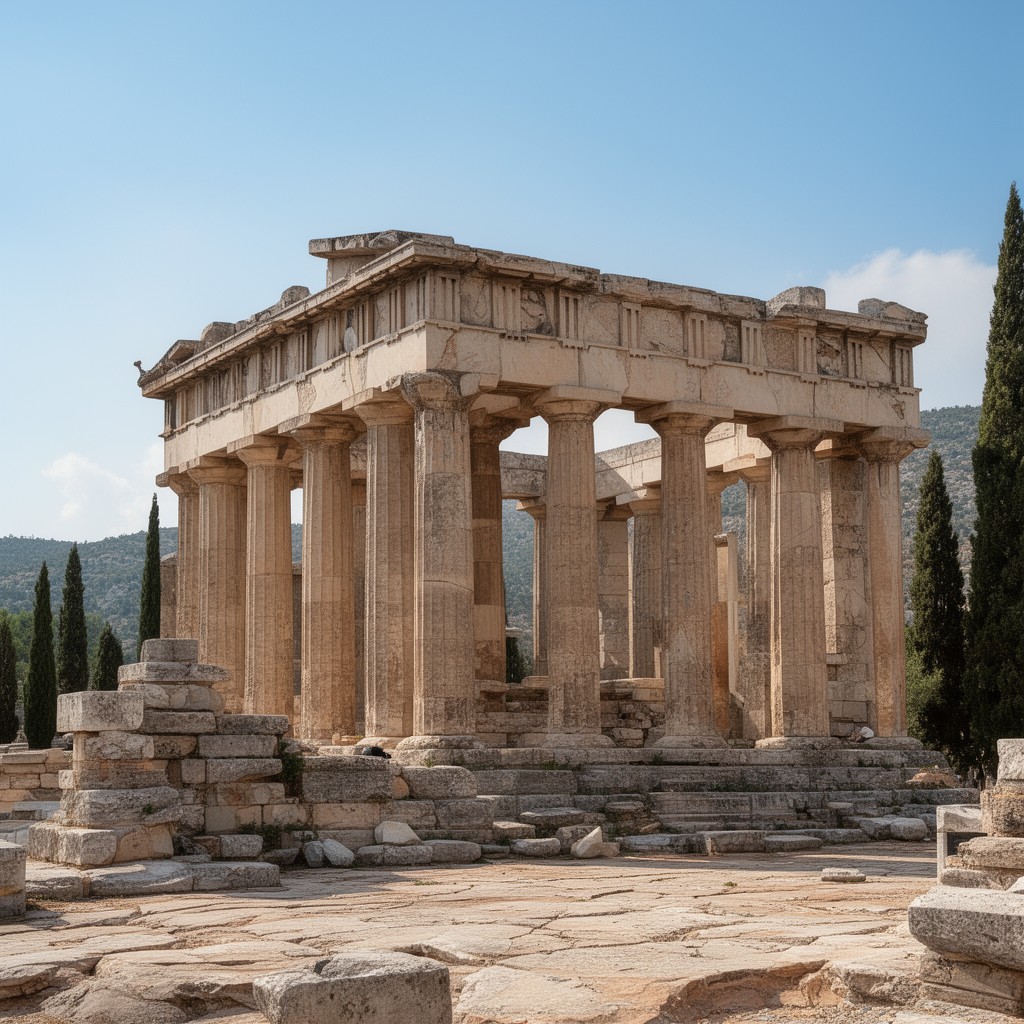 AI-generated illustration of Temple of Apollo