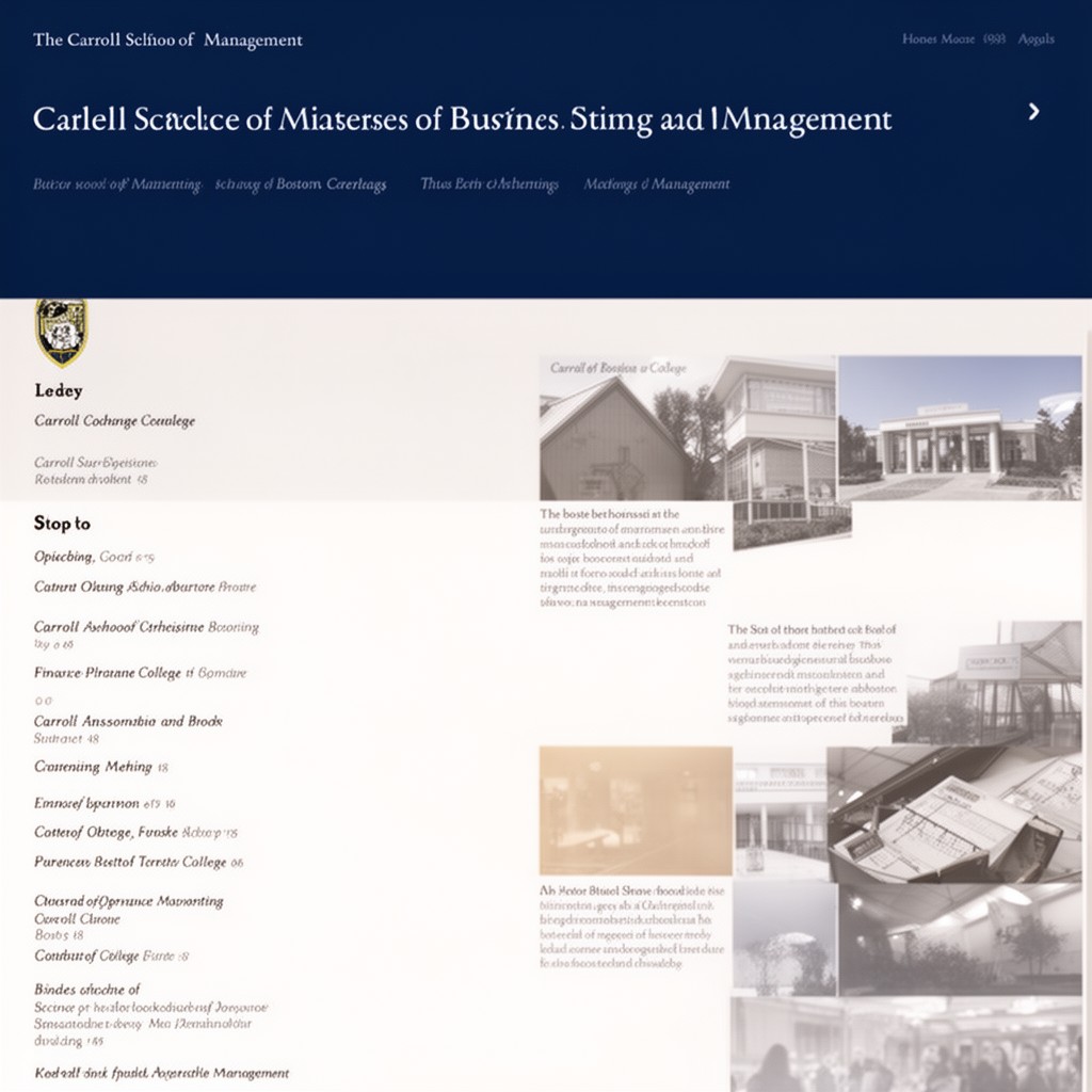 AI-generated illustration of Carroll School of Management