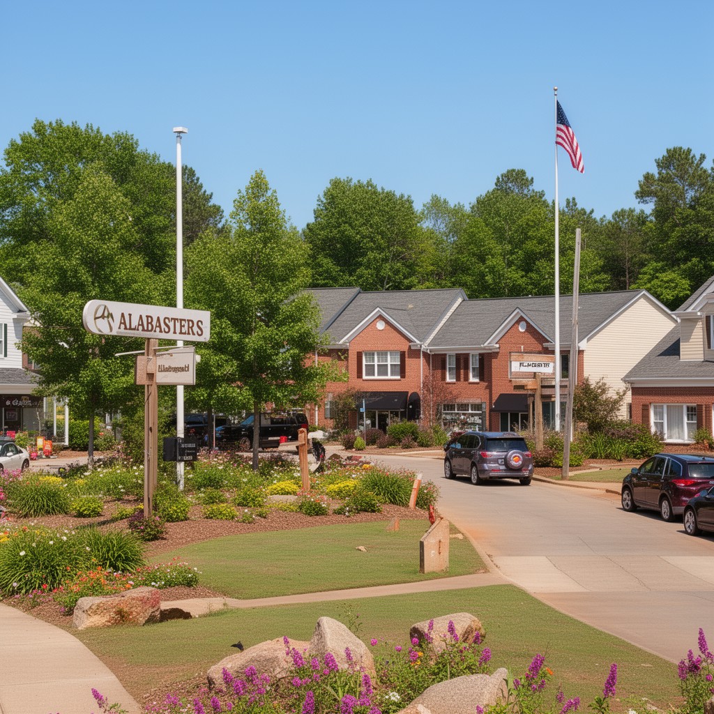 AI-generated illustration of Alabaster, Alabama