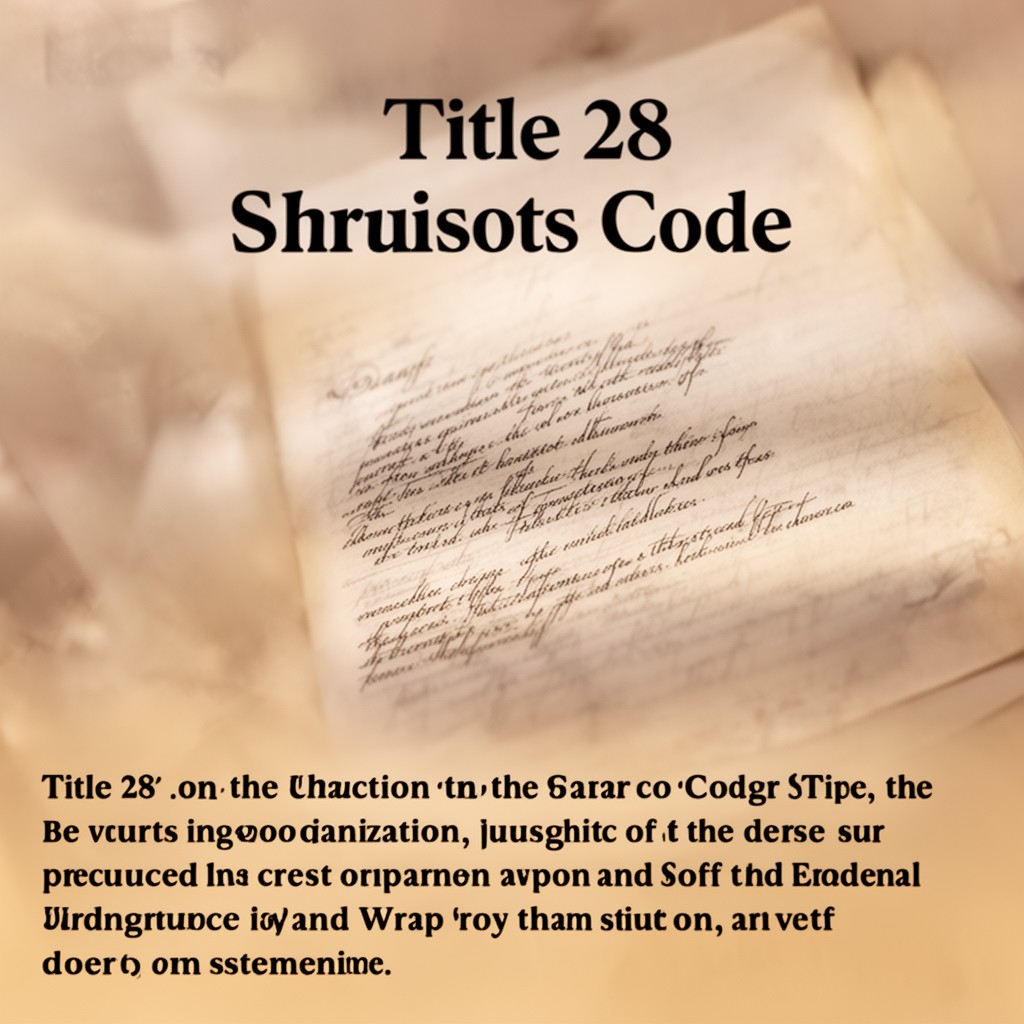 AI-generated illustration of Title 28 of the United States Code