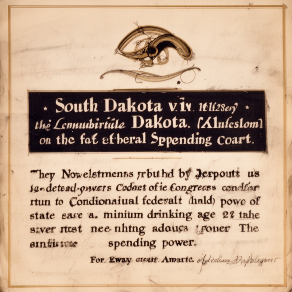 AI-generated illustration of South Dakota v. Dole