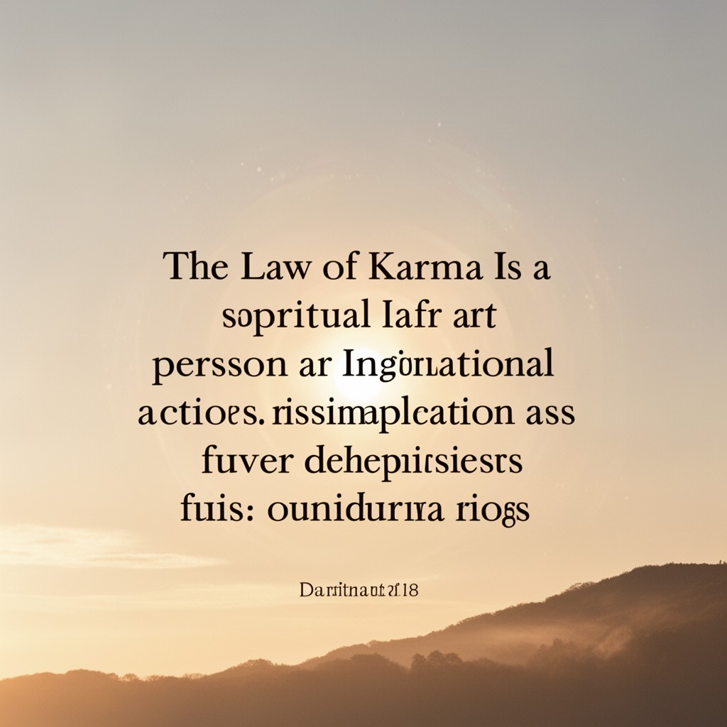 AI-generated illustration of law of karma
