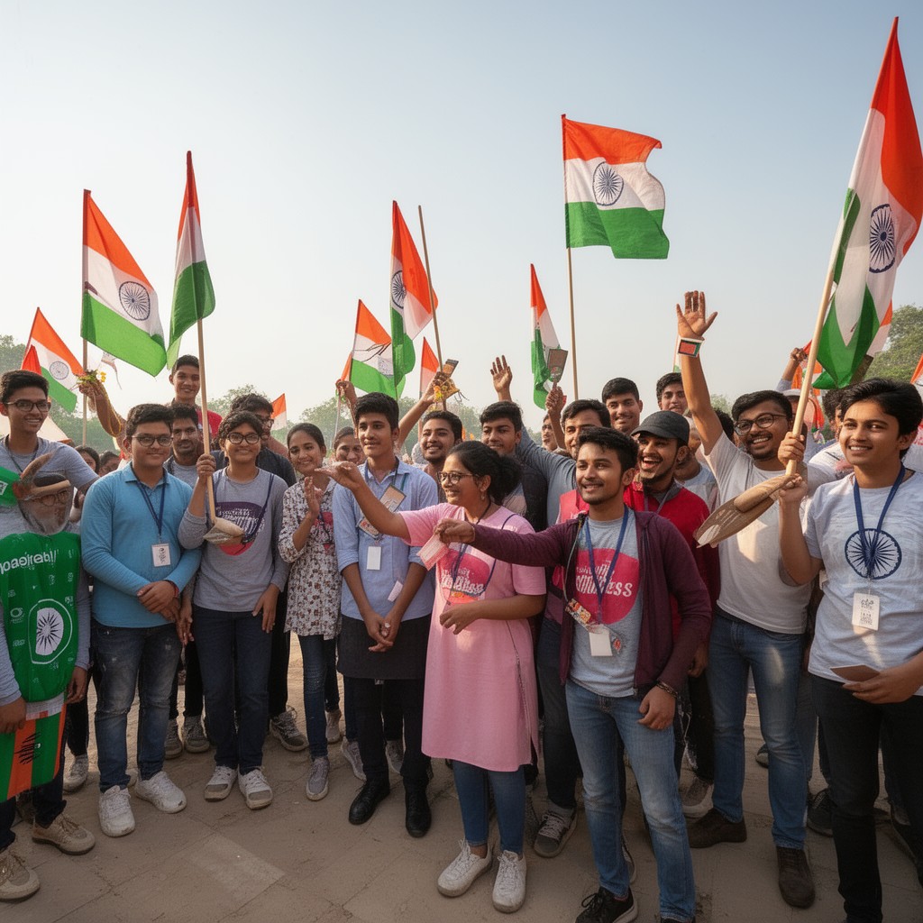 AI-generated illustration of Indian Youth Congress