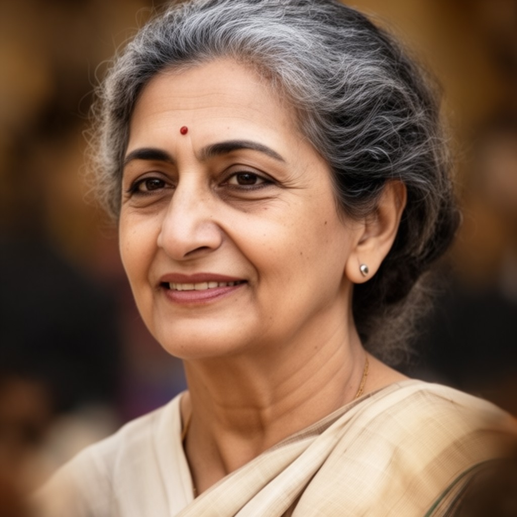 AI-generated illustration of Indira Gandhi